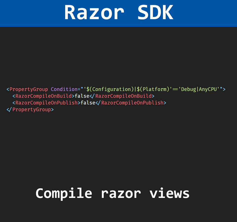 کامپایل کردن ویوها با Razor SDK